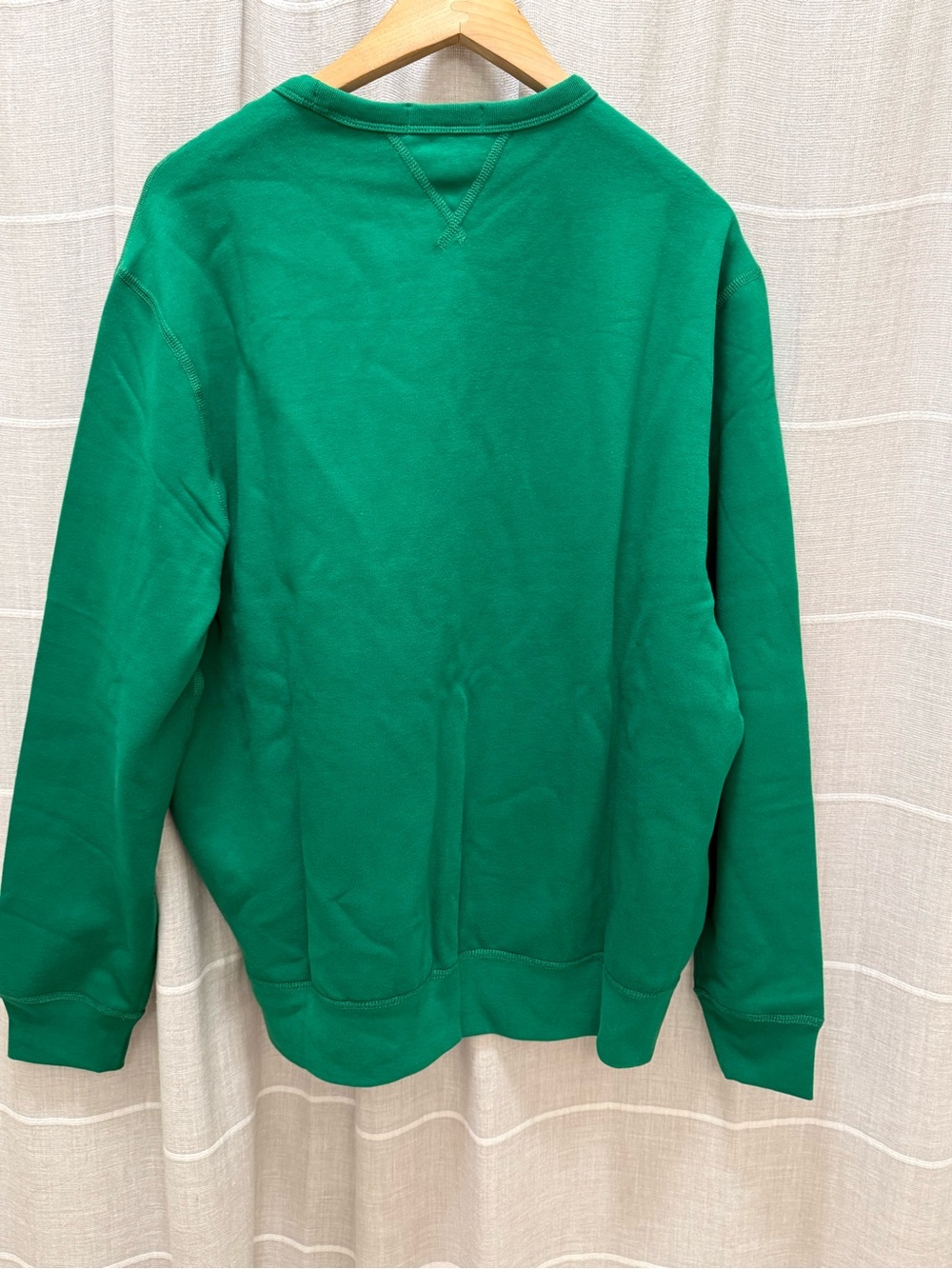 Polo by Ralph Lauren Green Crewneck Sweatshirt with Embroidered Pony - Picture 5 of 8